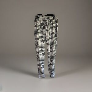 Street War Society Women's Joggers‎ XL Gray Camo Pants Lounge Activewear Pockets